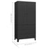 Lady Jillian -  Industrial Wardrobe Black 90x50x180 cm Metal